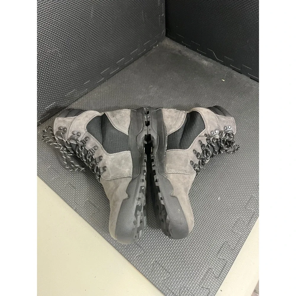 Sorel Leather Hiking Boots Mens 10 Gray Black Waterproof Suede LM5327-089